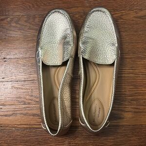 Hush Puppies Bounce Gold Loafers Size 8.5